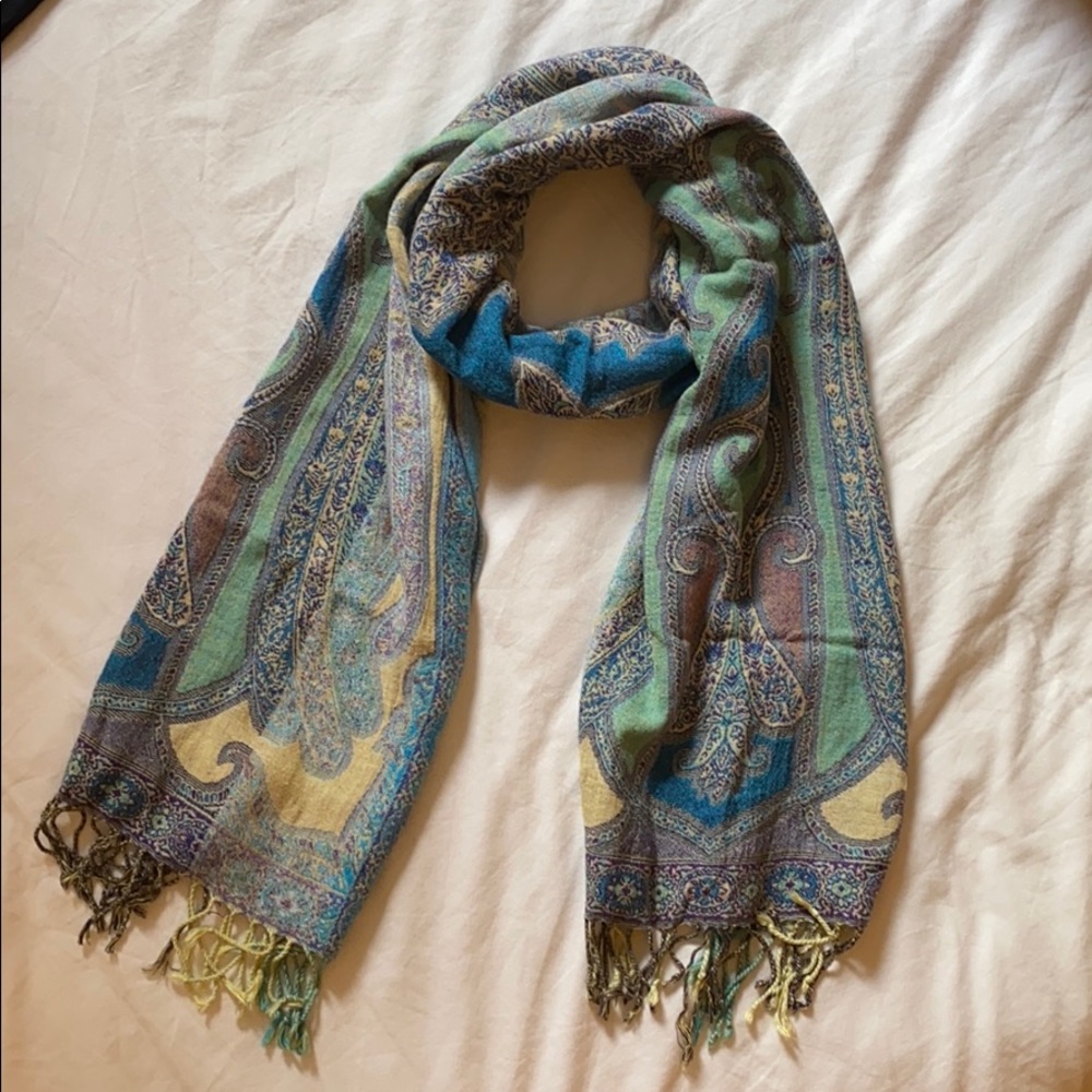 🔥5 for $25! Bohemian Blue Patterned Scarf